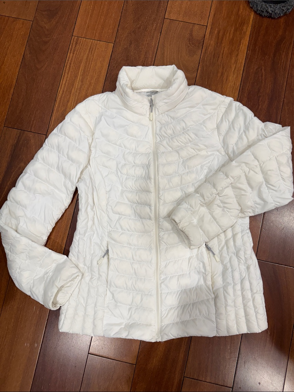 32 Degrees White Quilted Lightweight Puffer Jacket